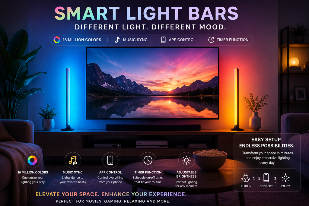 PulseLight™ Pro RGB Smart Light Bars